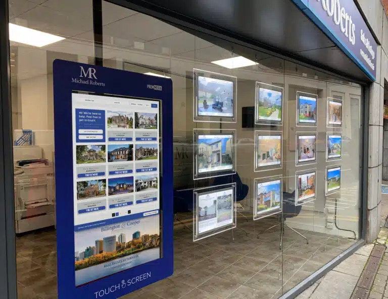 Real estate window displays from Prem Media