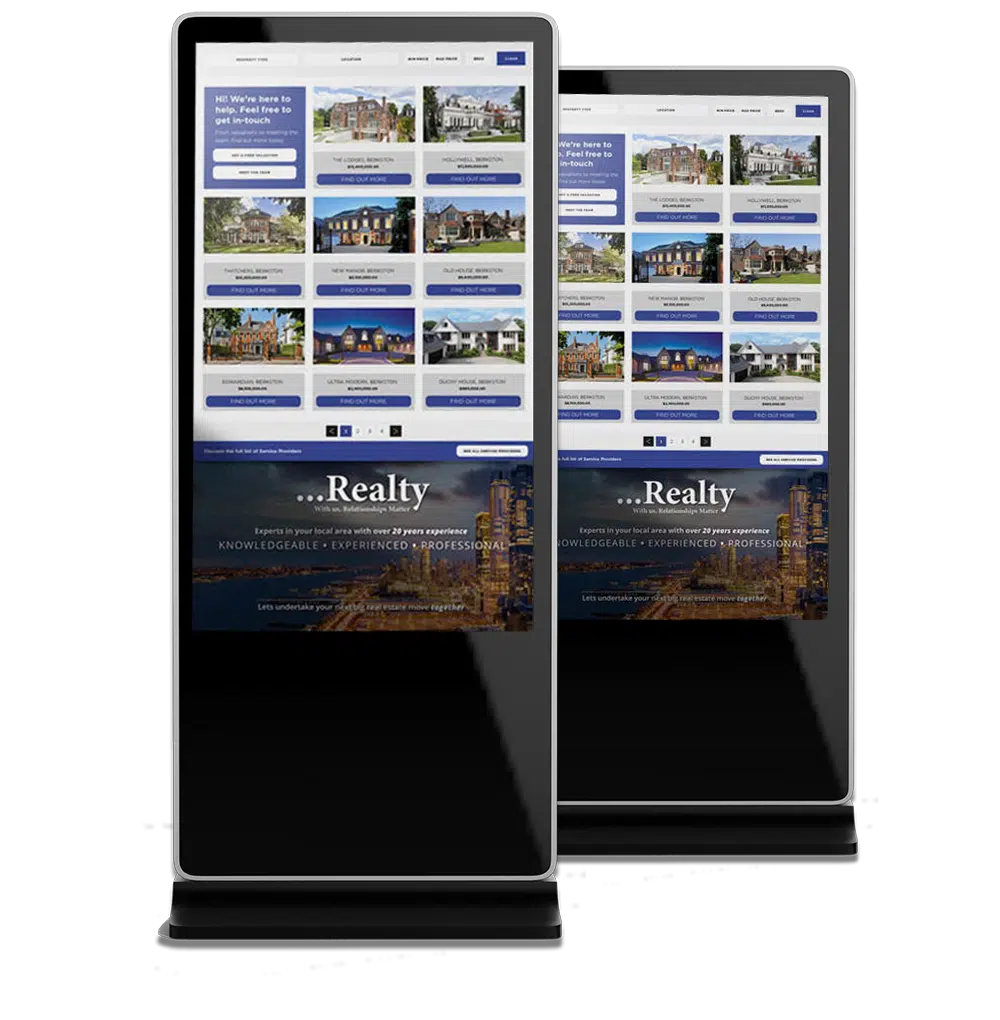 Prem Media Indoor Totem Touch Screens