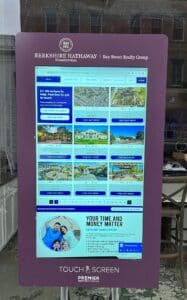 Berkshire Hathaway Realtor Offices In Window Touchscreen Display