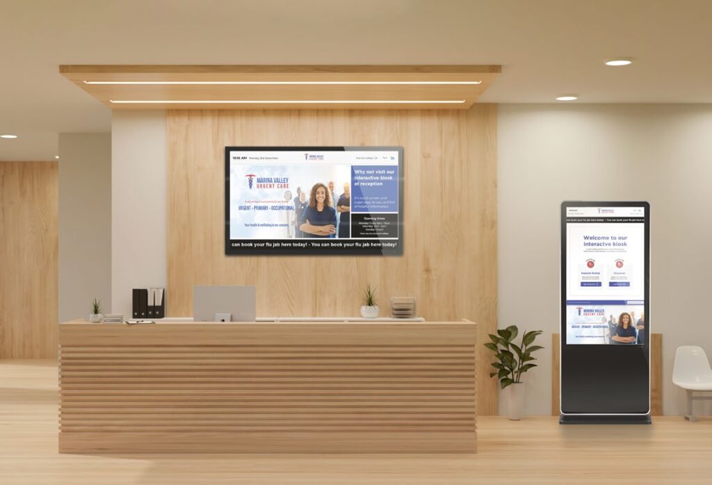Medical Touchscreen Waiting Room Displays and Kiosks