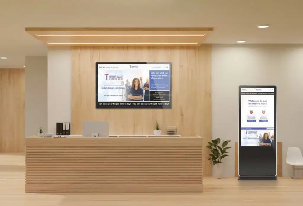 Medical Touchscreen Waiting Room Displays and Kiosks
